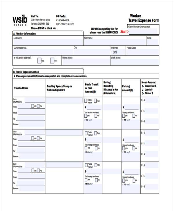 worker travel expense form3