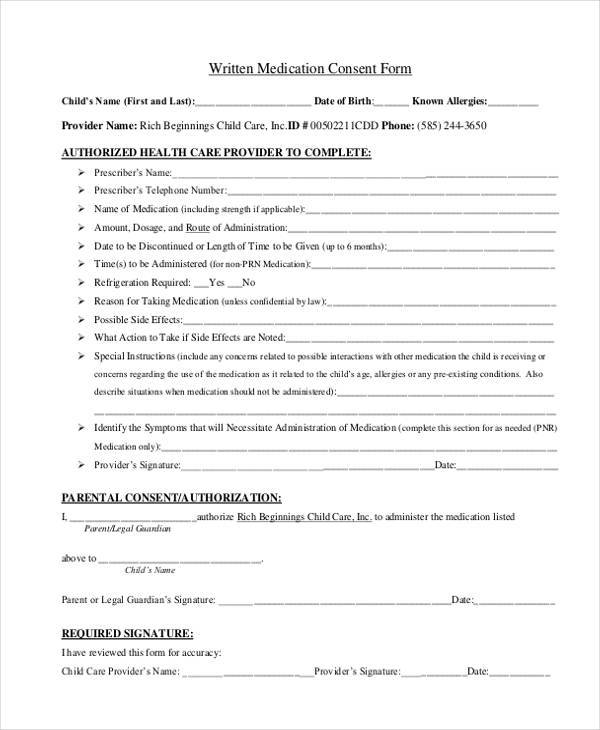 written medication consent form1