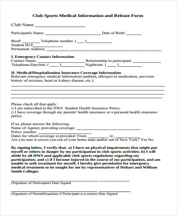 youth sports medical release form1