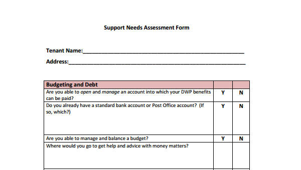 FREE 31+ Needs Assessment Forms in PDF, Excel