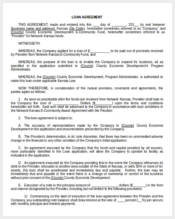 loan agreement blank form