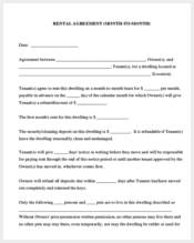 rent agreement form month to month3
