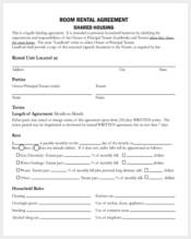 room rental agreement form1