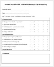 student presentation evaluation form1