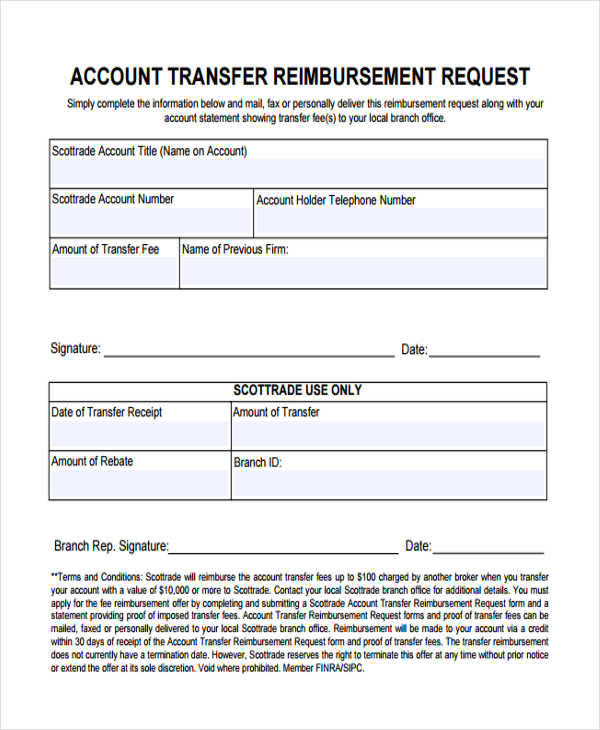FREE 7+ Accounting Transfer Forms in PDF | MS Word