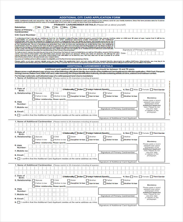 FREE 28+ Sample Credit Application Forms in PDF | MS Word ...