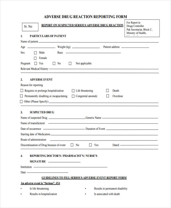 free-11-adverse-event-forms-in-pdf-ms-word-excel