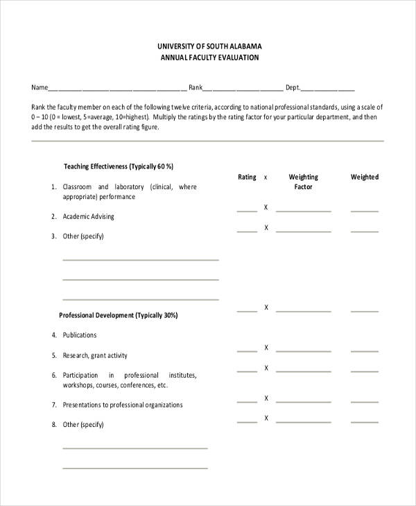 annual faculty form sample1