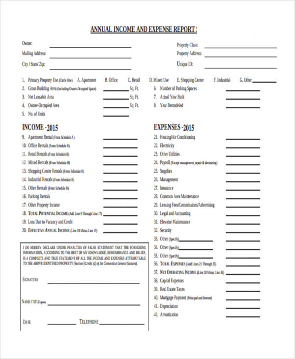 FREE 32+ Expense Report Form Samples, PDF, MS Word, Google Docs, Excel