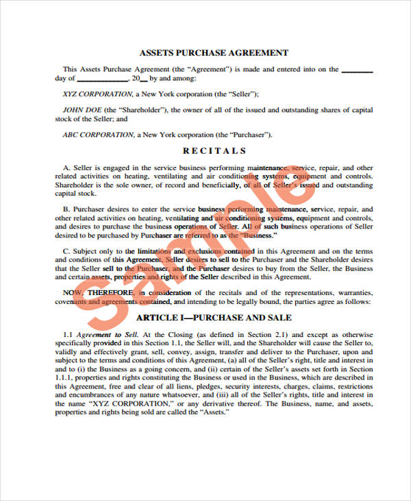 FREE 35+ Sales Agreement Form Samples, PDF, MS Word, Google Docs