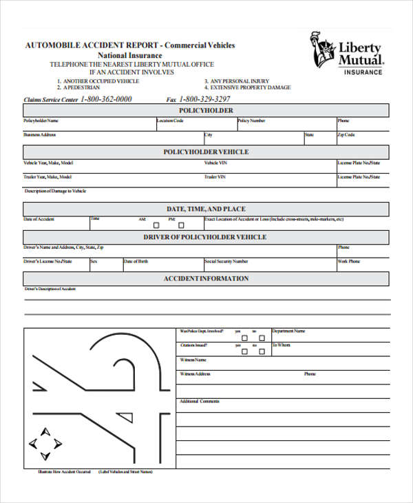 blank auto report