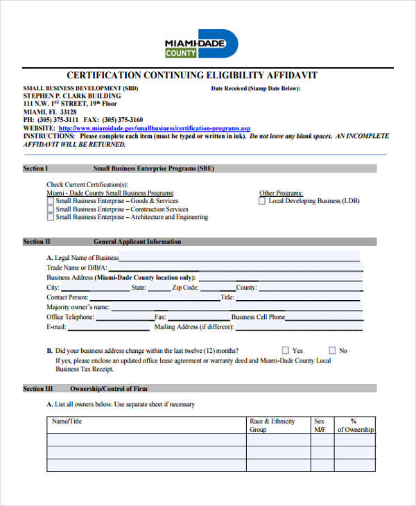 certification continuing eligibility