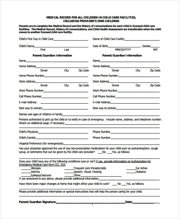 child health assessment history form1