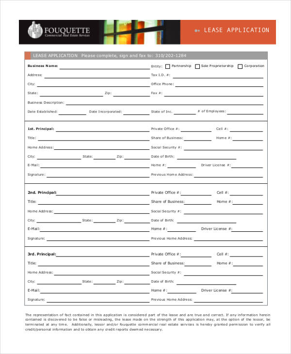 commercial real estate lease application form1