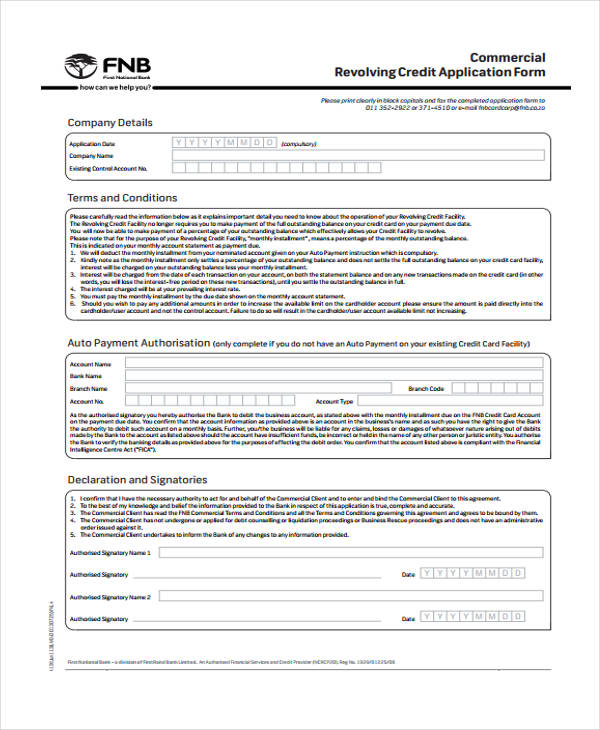 commercial revolving credit application form1