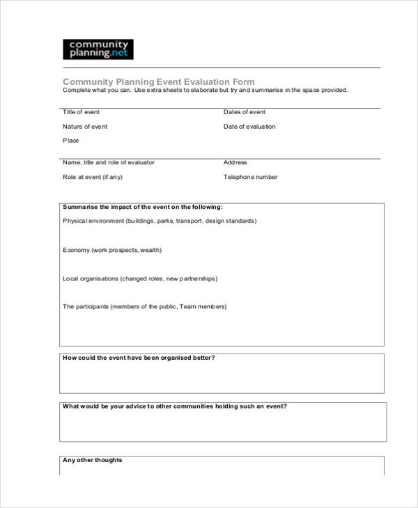 community planning event evaluation form1