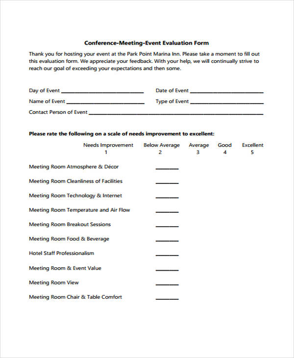 conference meeting event evaluation form1
