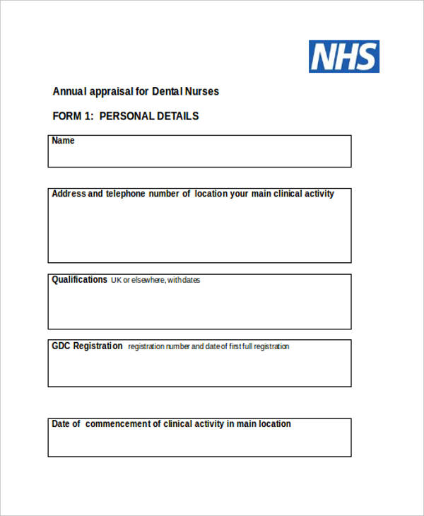 FREE 7+ Nurse Appraisal Forms in PDF | MS Word