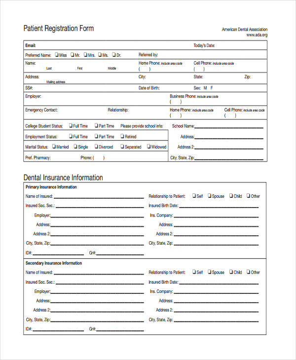 FREE 50 Printable Registration Forms In PDF