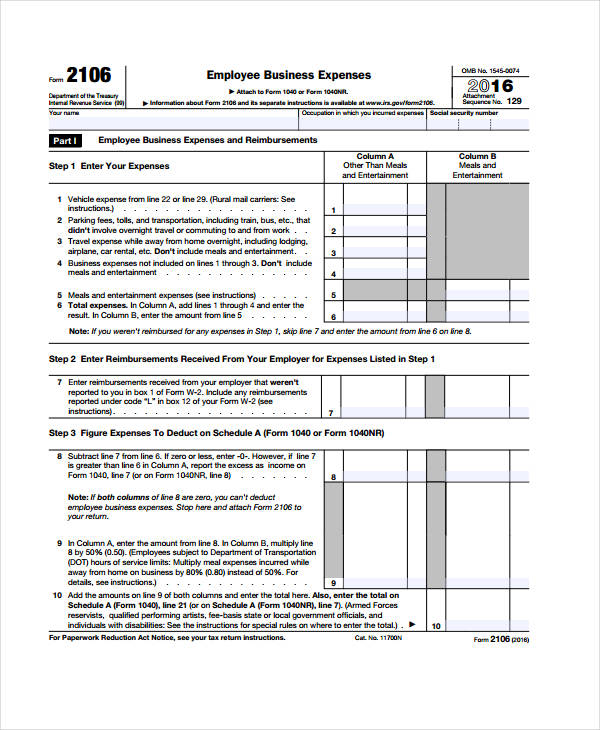 employee business expense form1