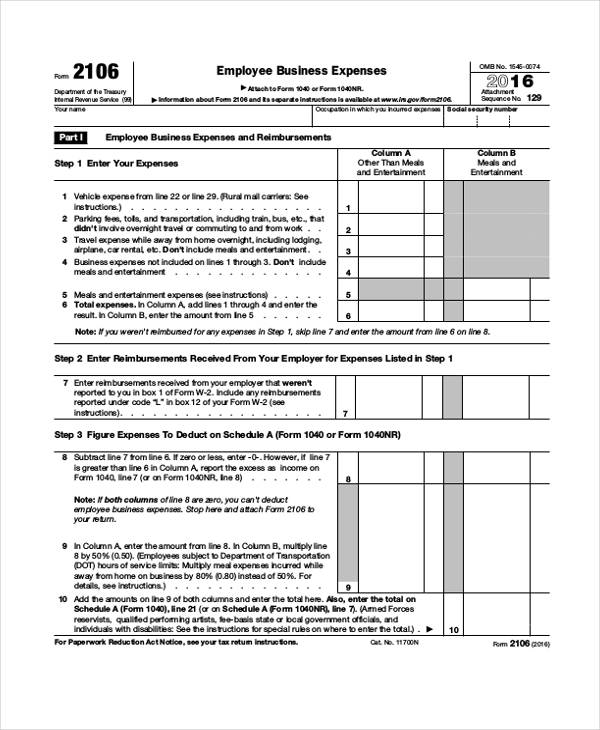 employee business expense report form1