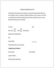 employee complaint concern form