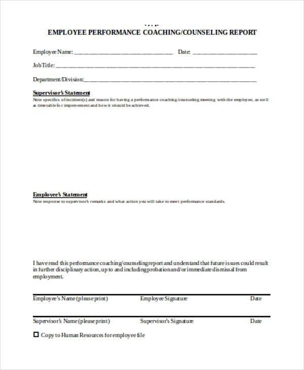 employee performance counseling form1