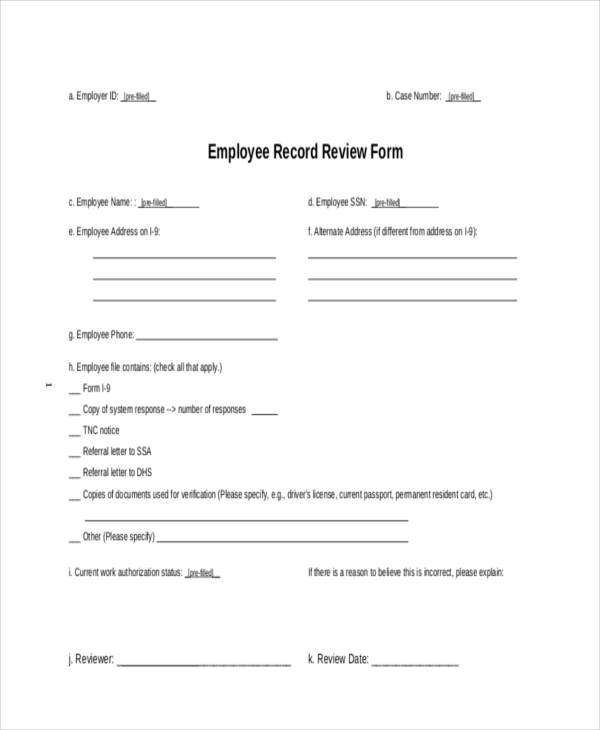 FREE 18+ Employee Review Forms in PDF