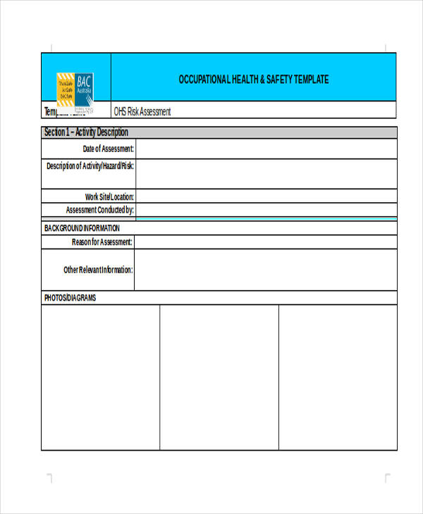 example plant risk assessment form