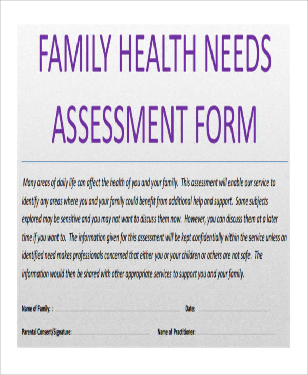 family health needs assessment form3