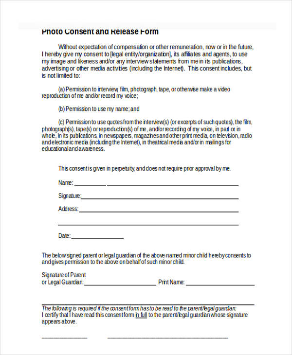 FREE 15+ Interview Release Forms in PDF MS Word