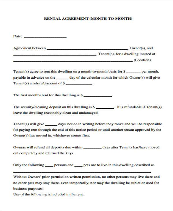 free business rental agreement form1