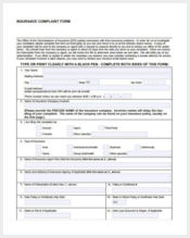 free insurance complaint form1