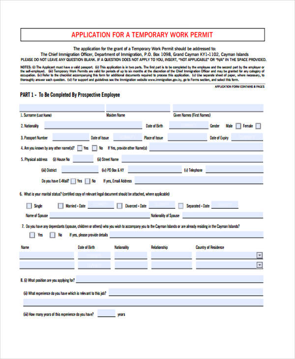 FREE 36+ Job Application Forms in PDF | MS Word | Excel