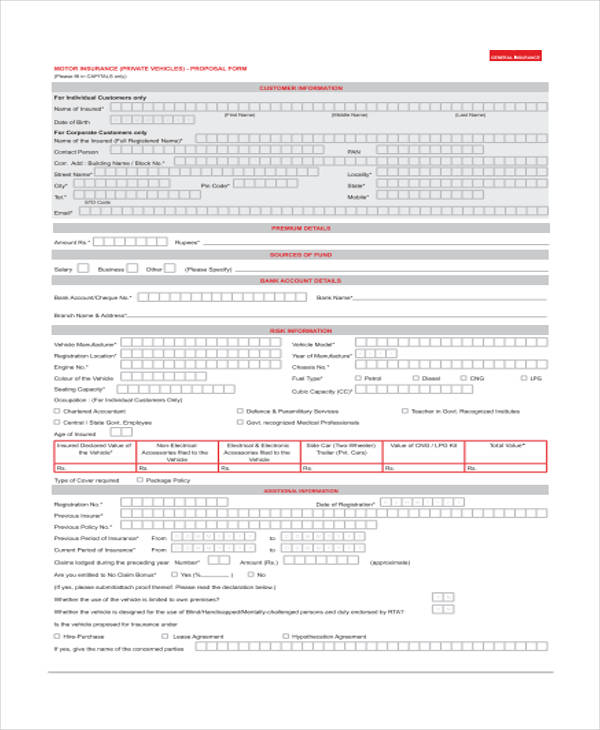 FREE 37+ Sample Free Proposal Forms in PDF | MS Word | Excel