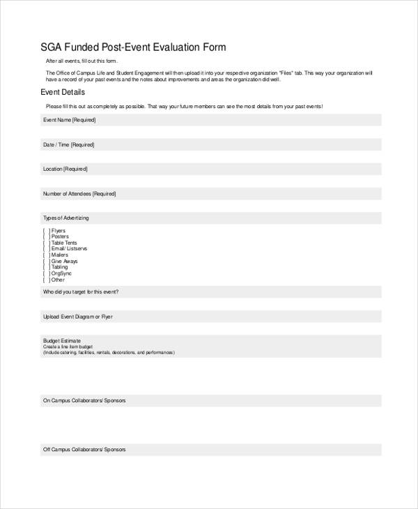 funded post event evaluation form1
