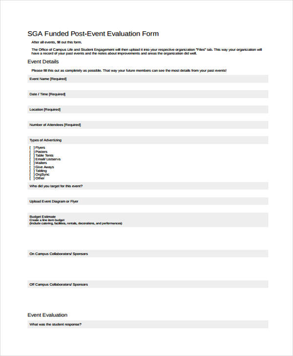 funded post event evaluation form2