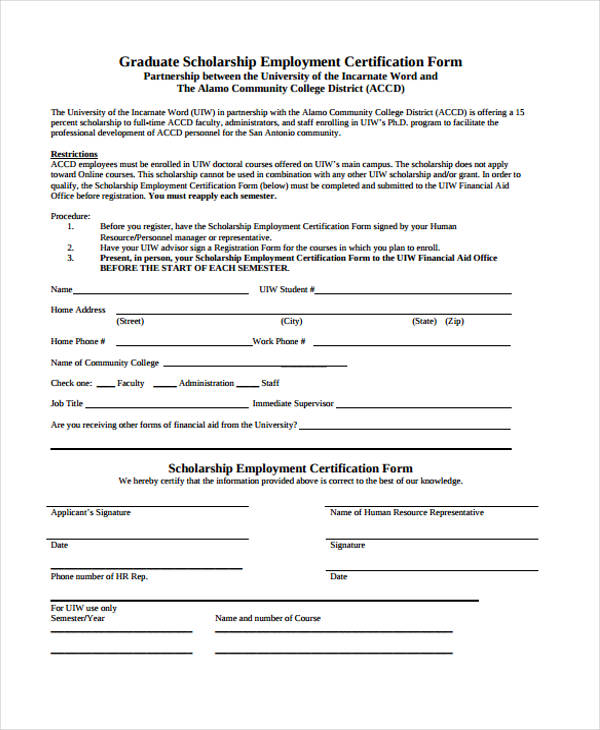 free-11-employment-certification-forms-in-pdf-ms-word