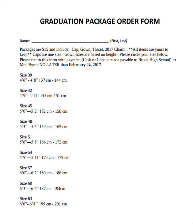 graduation package order1