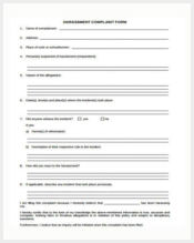 harassment complaint form in pdf