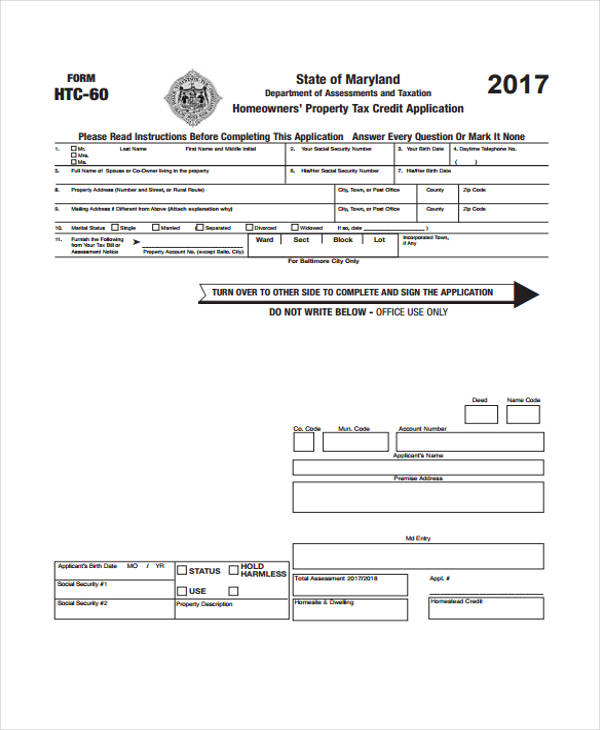 homeowners tax credit application form1