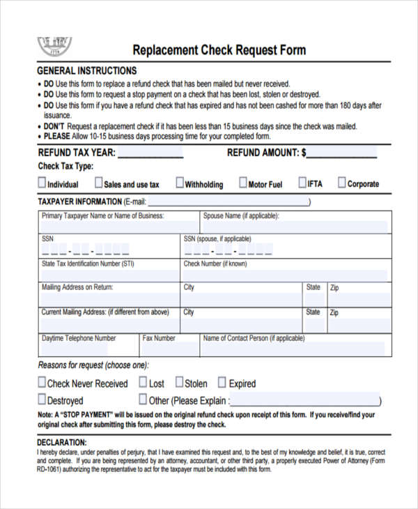 FREE 18+ Check Request Forms in PDF