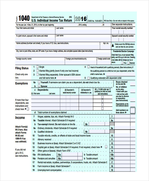 income gross form