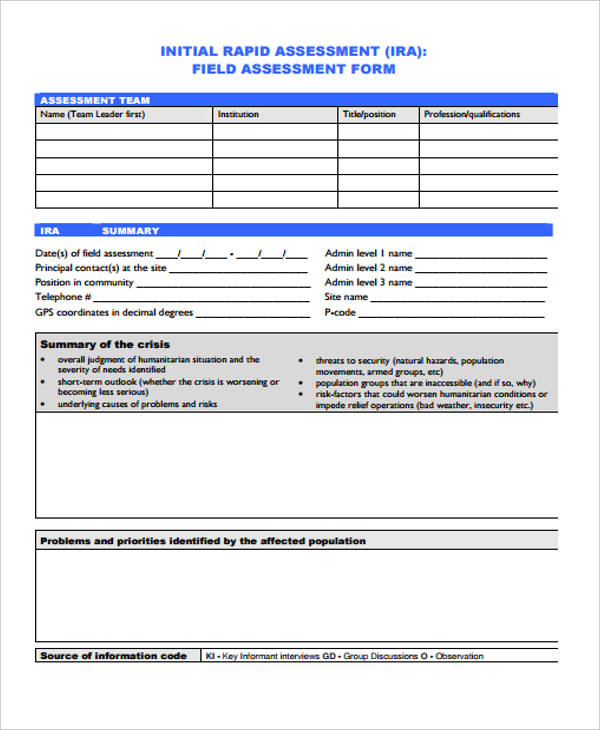 FREE 31+ Needs Assessment Forms in PDF | Excel | MS Word