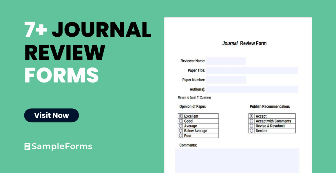 journal review form