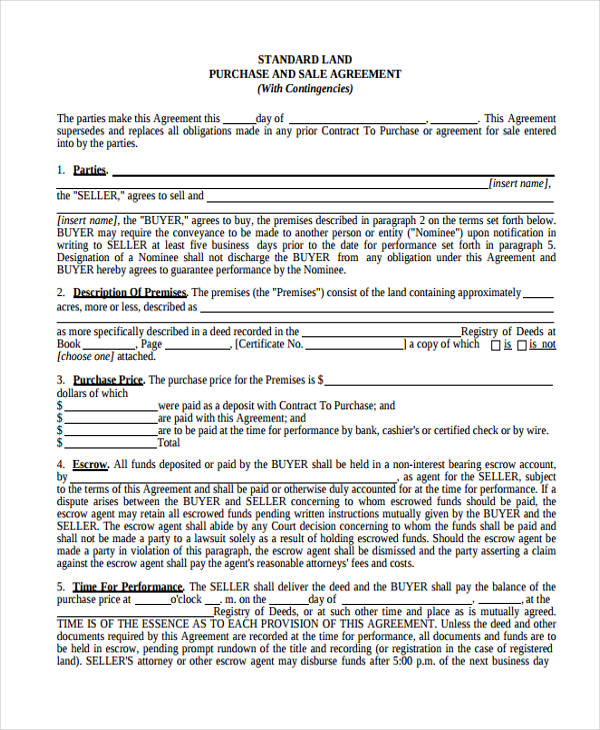 land purchase sales agreement form2