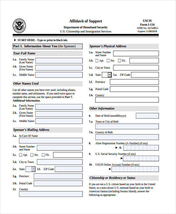 legal support form