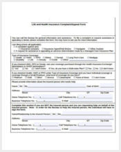 life insurance complaint form sample