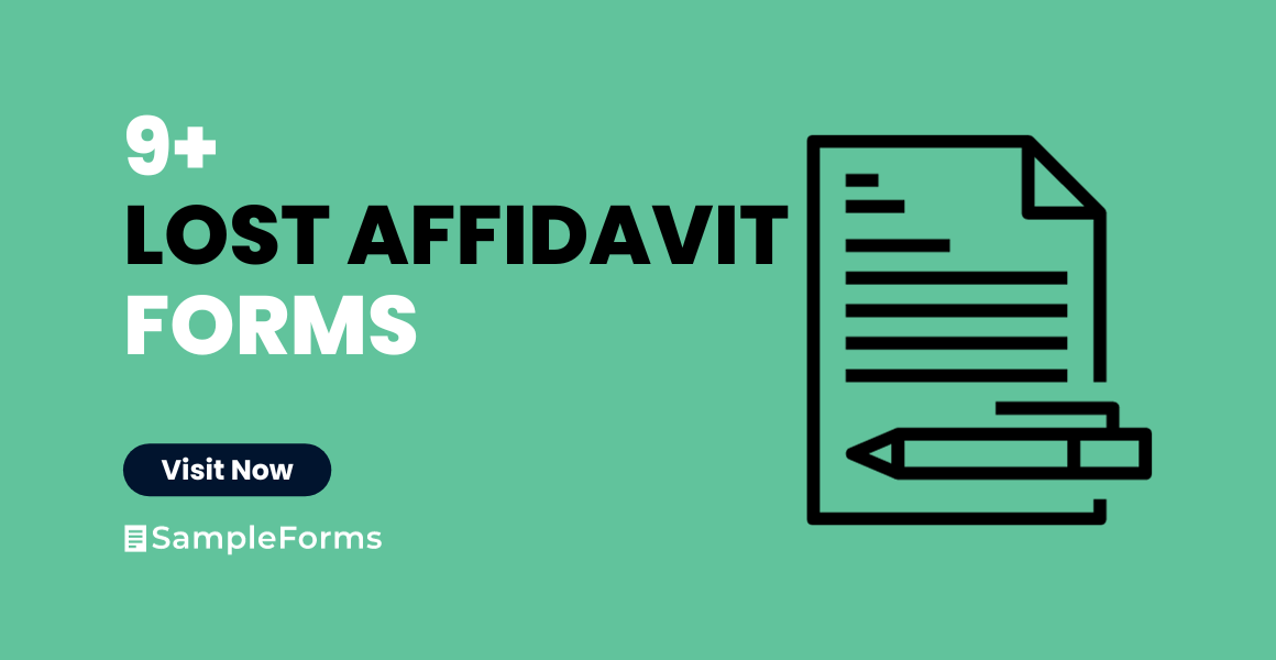 lost affidavit form