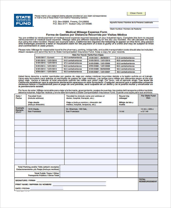 Free 11+ Medical Expense Forms In Pdf 